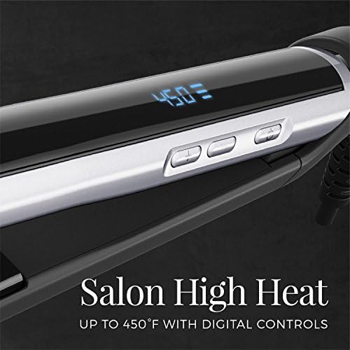 Remington Pearl Pro Ceramic Flat Iron, 1-Inch Floating Plates, Black/White - Image 2