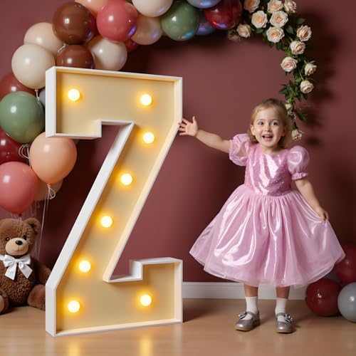 imprsv 3FT Marquee Letters, Large Light Up Letters Z Sign for Party Decor by Letsmakeitimpressive