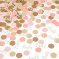 Minatee 400 Pcs Baby Shower Confetti Decorations Table Confetti Dots Gender Reveal Wedding Decor (Modern Color,Round Style) by Minatee
