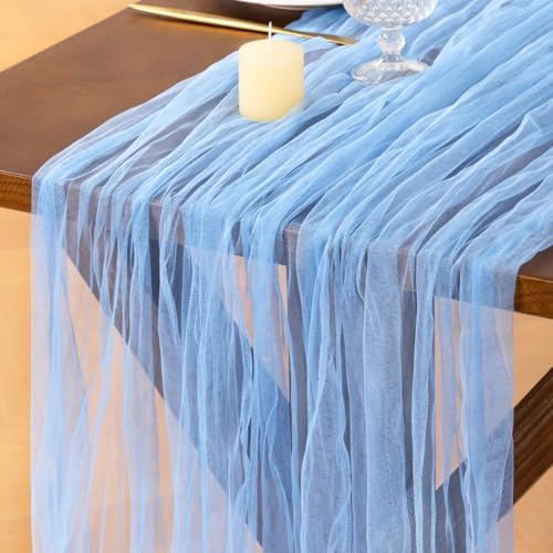 Cheesecloth Table Runner Tulle Fall Boho Wedding Shower Party Home Decor by Socomi