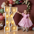 imprsv Marquee Letter K, 3FT White Foam Board Art Craft Kit for Baby Shower, Wedding Decorations, Party Backdrop Decor by Letsmakeitimpressive