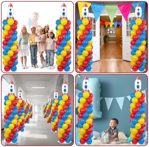 2 Sets Toy Inspired Balloon Column Stand Kit Adjustable Story Balloon Decor - Image 7