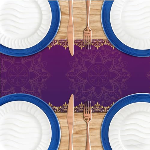 Linen Diwali Table Runner, Diwali Table Cloth Indian Table Decorations - Image 4