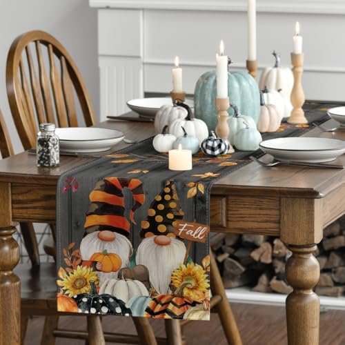 Artoid Mode 210 GSM Fall Table Runner Home Party Decor 13x120 Inch - Image 3