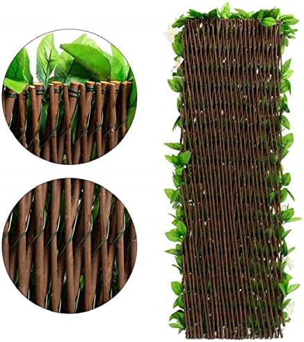 DOEWORKS Expandable Faux Ivy Trellis Fence, Patio Privacy Screen, 1 Pack - Image 4