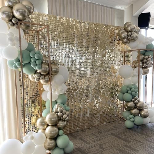 COKAOBE LiteGrid Series Shimmer Wall Backdrop - 36Pcs Light Gold - Image 6