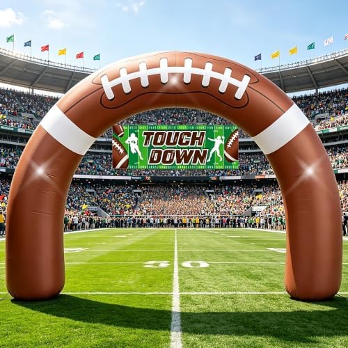 8FT Giant Football Inflatable Arch Decoration with 3 LED Lights by Eyourlife