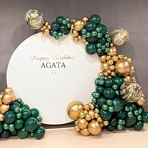 Voircoloria 110pcs Dark Green Latex Party Balloons, 12inch - Image 4