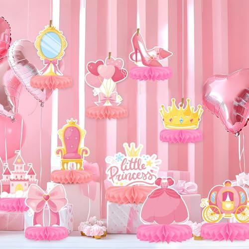 Princess Birthday Party Supplies - Princess Themed Honeycomb Centerpiece ，Table Decorations for Princess Themed Birthday Party Decorations - Image 4