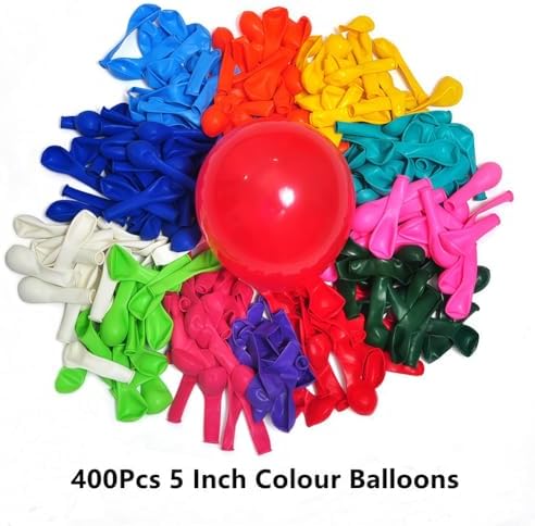 400 Pack Rainbow Balloons - 5 Inch Assorted Colors Mini Latex Helium Balloons Bulk (12 Kinds) - Image 2
