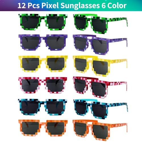 PLOUGVI 320PCS Video Game Party Favors for Kids-Including Goodie Bags, Glasses, Straws, Bubble Wands, Stickers, Cake Toppers, Tattoos & More-Perfect for Theme Party Decorations & Piñata Fillers - Image 3