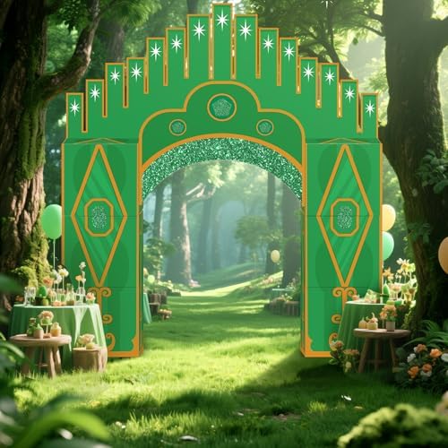 Bucherry 7 Pcs Emerald Cardboard Castle Wizard Trunk or Treat Car Decor Kit by Bucherry