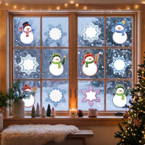 Blulu 40pcs Christmas Cutouts Winter Bulletin Board, Snowman - Image 5
