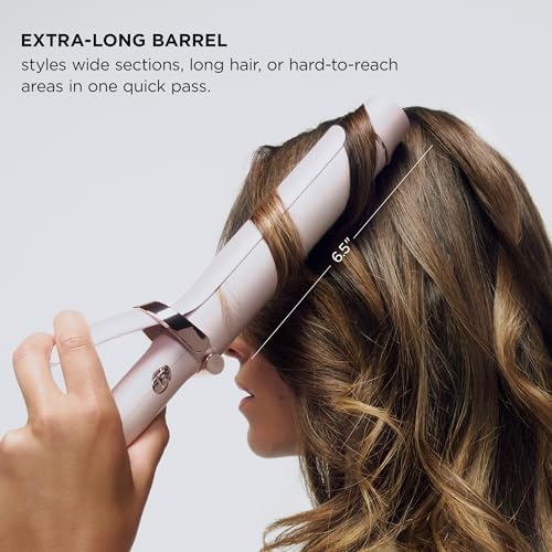 T3 SinglePass Curl X Extra-Long Barrel Curling Iron & Curling Wand, Hair Curler with 9 Heat Settings, Korean Ceramic & ProGlide Clip for Curls, Waves & Shine on Fine, Medium & Thick Hair - Image 2