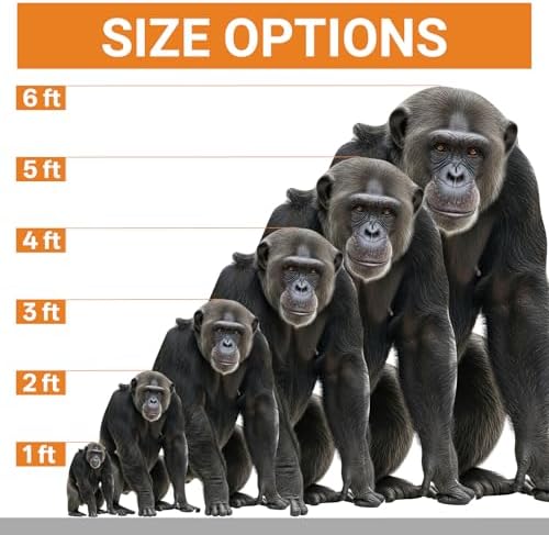 Silverback Gorilla 1FT Life Size Cardboard Cutout Standup, 1 PC - Image 3