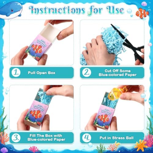 56 Sets Positive Gifts Ocean Animal Favors with Boxes - Image 3