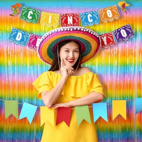 BRAVESHINE Colourful Fringe Curtains | Holidays Party Streamers Backdrop - Image 5