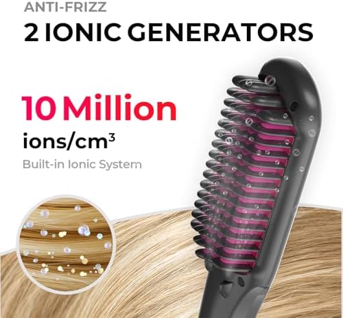 TYMO Ionic Hair Straightener Brush - One-Step Hair Straightener for Women - Image 3