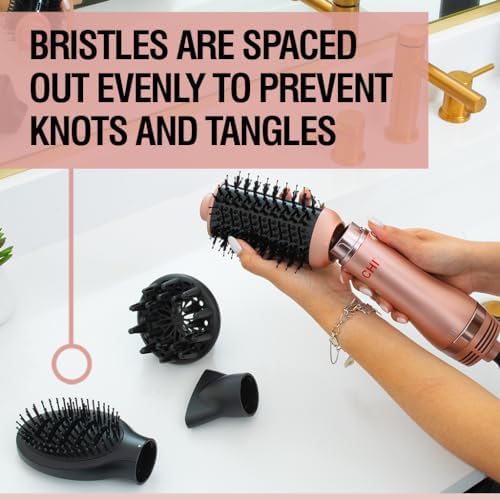 CHI Volumizer 4-in-1 Blowout Brush, Rose Gold - Image 3