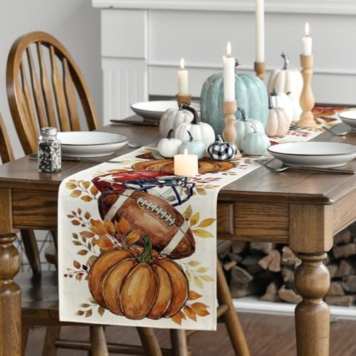 Artoid Mode 210 GSM Fall Table Runner Home Party Decor 13x36 Inch - Image 3