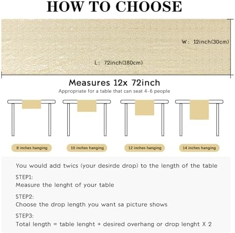 6 Packs 12 x 72 inches Sequin Table Runner, Champagne Glitter Table Runner for Birthday Party Supplies Wedding Engagement Baby Shower Holiday Celebration Event Decorations - Image 4