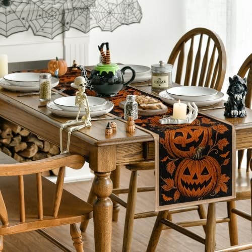 Artoid Mode 210 GSM Halloween Table Runner Home Party Decor 13x48 Inch - Image 4
