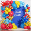 161Pcs Cartoon Balloon Garland Arch Kit - Balloons with 4D Star Gold Long Balloons for Birthday Baby Shower Cartoon Carnival Circus Hedgehog Super Hero Gamer Theme Backdrop Party Decorations by Unknown