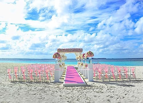 EZLucky Pink Carpet Runner for Party, 2.6 x 15 ft, 130 GSM Felt Fabric - Image 6