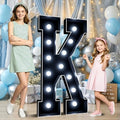 Ledido 4FT Marquee Light Up Letters K, Black Marquee Letters for Party by Ledido
