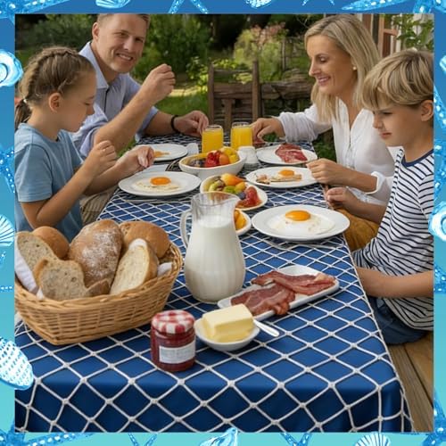 8 Pcs Fish Net Decorative and Tablecloth Set - Image 6