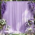 MEETSKY Purple Backdrop Curtains,Wedding Backdrop Drapes,5ft x 7ft,2 Panels by MEETSKY