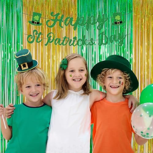 Melsan Gold Foil Curtain Backdrop for Birthday Decorations, 2 Pack - Image 4