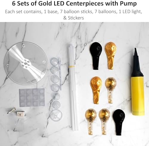 Lightsfever 6 Sets LED Balloon Table Centerpieces for Party Decorations - Image 6