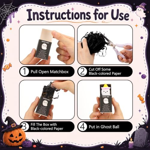 80 Sets Halloween Ghost Gifts Positive Halloween Party Favors - Image 3