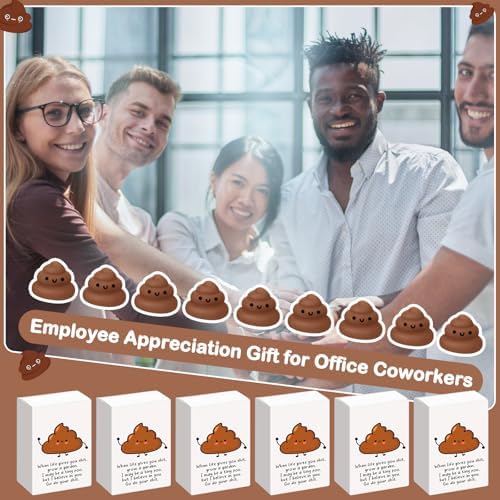 24 Sets Positive Funny Gifts Poo Stress Balls with Boxes - Image 7