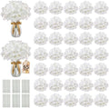 65PCS Hydrangea Artificial Flowers with Stronger Bendable Stems, Premium Silk Faux Hydrangea Flowers Bulk for DIY Wedding, Arches, Baby Showers & Large Event Decor(Ivory) by ECCELSO