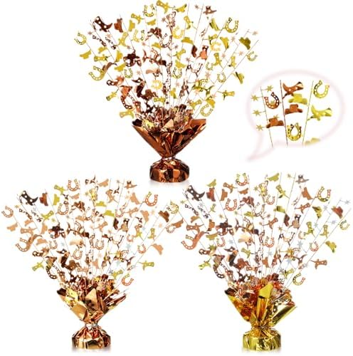 3 Pcs Western Cowboy Table Centerpieces Wild West Party Decors by CraftyDream