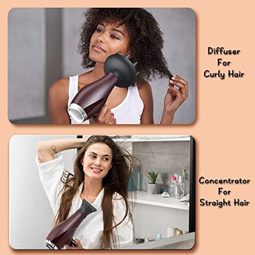 2000 Watt Hair Dryer, ARDIRO Blow Dryer with Diffuser Comb Concentrator for Women Men, Negative Ionic Quiet Hairdryer with Powerful Fast Dryring AC Motor for Curls - Image 2
