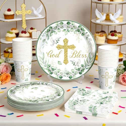 294pcs Baptism Decorations Complete Party Set, Serves 25 Guests - Image 5