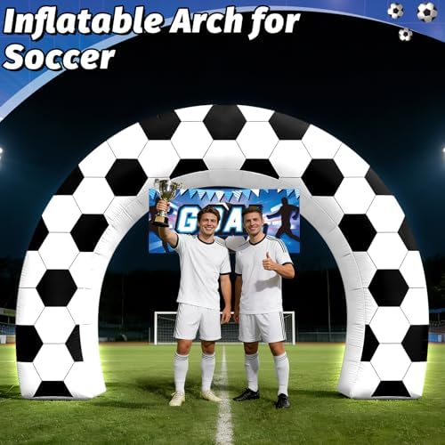 8FT Giant Soccer Inflatable Arch Match Day Viewing Party Decor - Image 6
