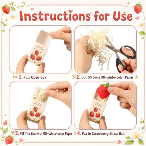 24 Sets Strawberry Gifts You are Berry Party Favors with Boxes - Image 3