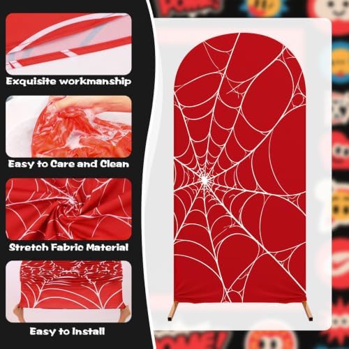 137 Pcs Spider Web Theme Party Decoration Kit for Birthday Party - Image 4