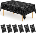 6 Pack Spiderweb Tablecloth 54" x 108" Halloween Table Cloths Disposable by QZYL