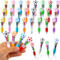 24Pcs Soccer Mini Multicolor Pens in One 4-in-1, Cute Pens Bulk for Party Favors and Birthdays, Ballpoint Pen Back To School Gifts Classroom Student Prizes by Unknown