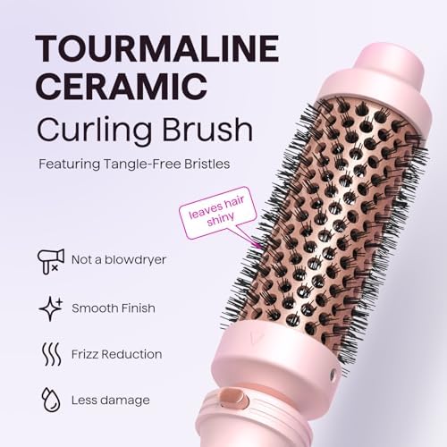 Wavytalk 5 in 1 Curling Wand Set with Thermal Brush & 0.5"-1.25" Barrels - Image 4