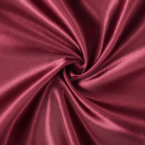 Burgundy Satin Table Runner, 12x108 Inches, 4 Pack - Image 6