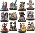 Wesiti 12 Pcs Dia De Los Muertos Table Decorations Wooden Sugar Skull Decor by Wesiti
