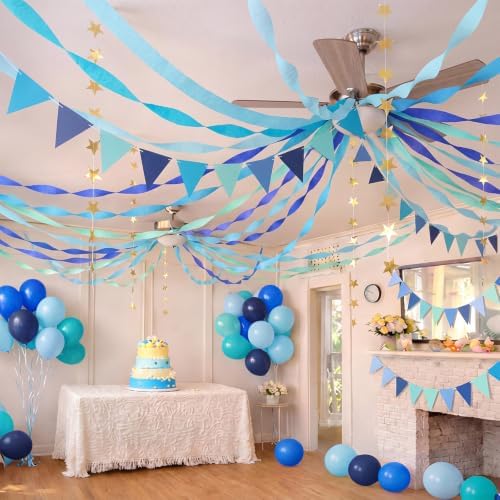 Frienda 14 Pcs Blue Party Decorations Set for Fancy Birthday Party - Image 4
