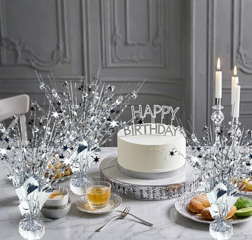 FUBININA Birthday Table Centerpiece Party Decoration Foil Spray Centerpiece - Image 2