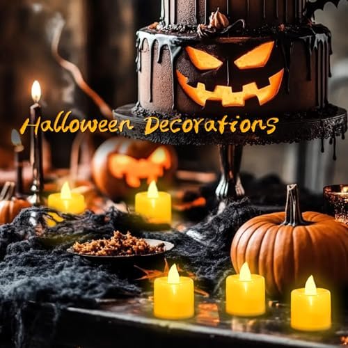 LANKER 24 Pack Flameless Led Tea Lights Candles, Flickering Yellow Candles (Yellow - 24Pack) - Image 2